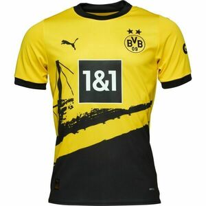 Puma BVB HOME JERSEY Tricou fotbal de bărbați, galben, mărime imagine