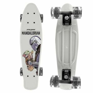 Disney MANDALORIAN & GROGU Skateboard (fishboard), gri, mărime imagine