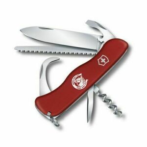 Cuțit multifuncțional Victorinox Equestrian 111 mm, roșu, motiv ecvestru, 12 funcții imagine