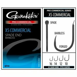 Carlige Gamakatsu Coars Pro-C XS Commercial Spade, 10buc/plic (Marime Carlige: Nr. 12) imagine