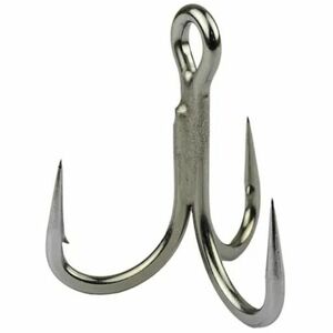 Ancora Tripla Mustad Jaw Lok In-Line Treble Titan Steel 4X Strong (Marime Ancora: Nr. 1) imagine