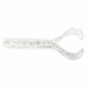 Twister Mustad Aji Chiki, Clear Silver Glitter, 4.3cm, 13buc/plic imagine