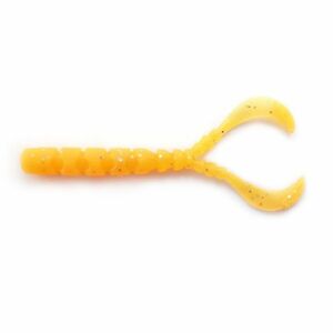 Twister Mustad Aji Chiki, Orange Glow Glitter, 4.3cm, 13buc/plic imagine