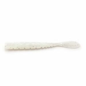 Grub Mustad Aji Micro Fla, White Glow Glitter, 5cm, 15buc/plic imagine