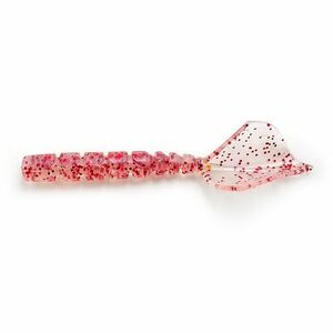 Grub Mustad Aji Micro Hila, UV Clear Red Glitter, 4.3cm, 12buc/plic imagine