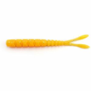 Grub Mustad Aji Micro Pilo, Orange Glow Glitter, 5cm, 15buc/plic imagine