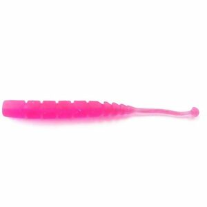 Grub Mustad Aji Micro Plu, UV Clear Pink, 5cm, 15buc/plic imagine