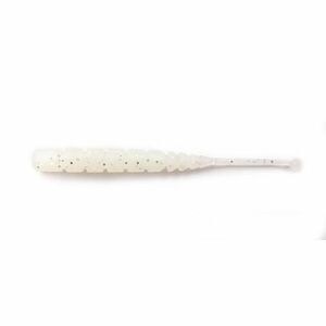 Grub Mustad Aji Micro Plu, White Glow Glitter, 5cm, 15buc/plic imagine