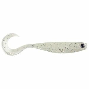 Shad Mustad Mezashi Curly Tail Minnow, Pearl White, 9cm, 6buc imagine