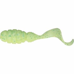 Naluca Jackall Good Meal Grub, Hot Lime Glow Chartreuse, 3.8cm, 8buc imagine