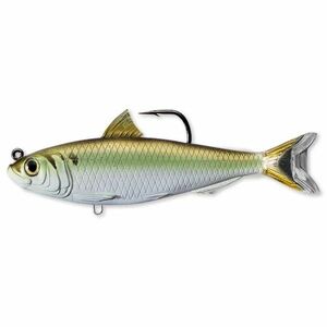 Swimbait Live Target Blueback Herring, Green/Bronze, 11.5cm, 21g imagine