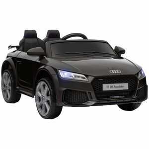 HOMCOM Masina Electrica pentru Copii AUDI TT, Auto Electrica pentru Copii 3-5 Ani cu Telecomanda, USB, Portiere care se deschid si Faruri LED, Negru imagine