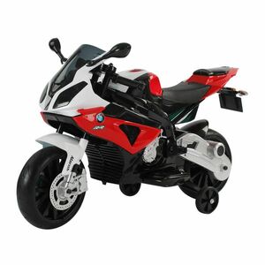 Motoreta Electrica pentru Copii BMW RR 12V, Negru si Rosu HOMCOM | Aosom RO imagine