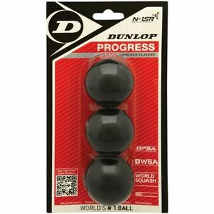 Dunlop PROGRESS 3BBL Minge de squash, negru, mărime imagine