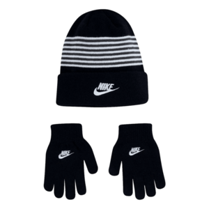 NAN STRIPED BEANIE & GLVES SET imagine