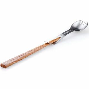 GSI Outdoors Spork din oțel inoxidabil cu bețe din lemn Glacier imagine