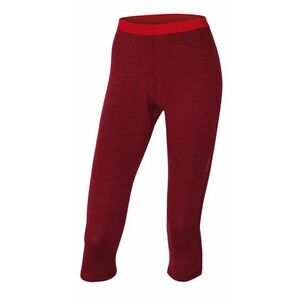 Husky Merino lenjerie de corp termică Husky Merino Pantaloni 3/4 pentru femei, cărămiziu închis imagine