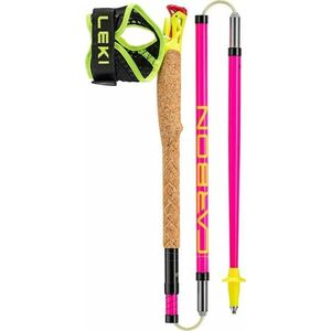 LEKI Trail Running poles Ultratrail FX.One, roz neon-negru-galben neon imagine
