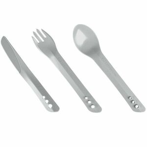 Lifeventure tacâmuri din plastic Set de tacâmuri Ellipse, gri deschis imagine