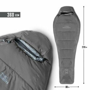 Tac Maven sac de dormit mumie 360gr/m² , cinder grey imagine