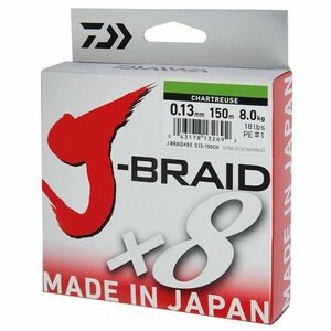 Fir Daiwa J-Braid X8 Chartreuse 150m (Diametru fir: 0.10 mm) imagine