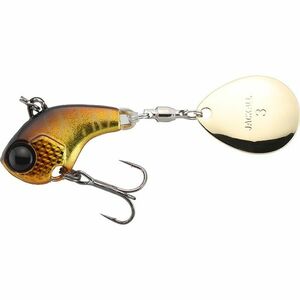 Spinnertail Jackall Deracoup Spinner, Silver Powder Gold&Black, 14.7g imagine