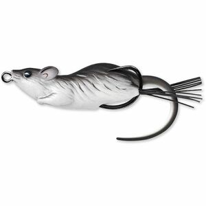 Naluca Live Target Hollow Mouse Walking Bait, Black/White, 9cm, 28g imagine