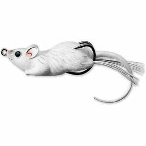 Naluca Live Target Hollow Mouse Walking Bait, White/White, 9cm, 28g imagine