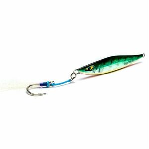 Vobler Pilker Mustad Jig Daggerman, Green Mackerel, 20cm, 100g imagine