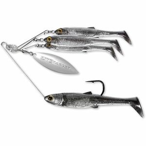 Spinnerbait Live Target BaitBall Spinner Rig Medium, Smoke/Silver, 11g imagine