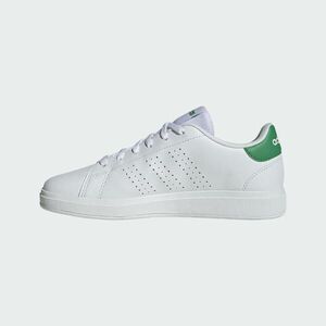 Încălțăminte cu benzi cu arici Educație fizică ADIDAS Advantage Alb-Verde Copii imagine