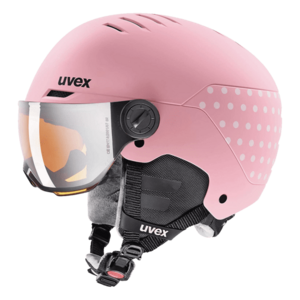 uvex rocket jr. visor pink confetti mat imagine