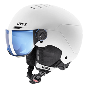 uvex rocket jr. visor white - black mat imagine