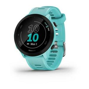 Ceas activity tracker Garmin Forerunner 55, GPS, Bluetooth, ecran MIP 1.04inch, bratara silicon (Albastru) imagine