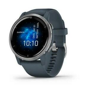 Ceas activity outdoor tracker Garmin Venu 2, Bluetooth, Wi-Fi, GPS, rezistenta la apa 5 ATM (Albastru) imagine