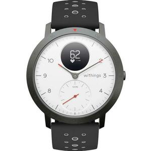 Ceas activity tracker Withings Steel HR Sport 40mm, Bluetooth, Rezistenta la apa (Negru/Alb) imagine