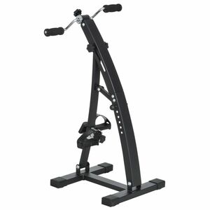 Bicicleta de Fitness din Otel cu Ecran LED Inaltime si Rezistenta Reglabile 41x50x96cm Neagra HOMCOM | Aosom RO imagine