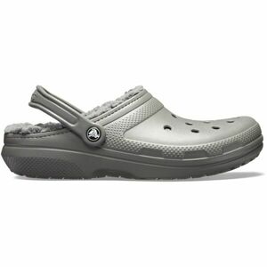 Crocs CLASSIC FUZZ LINED CLOG Saboți femei, gri, mărime 36/37 imagine