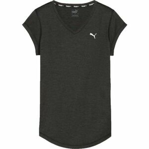 Puma TRAIN FAV HEATHER CAT TEE Tricou sport femei, negru, mărime imagine