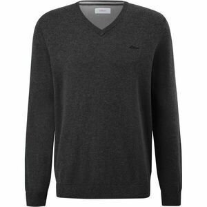 s.Oliver RL KNITTED PULLOVER V-NECK NOOS Pulover bărbați, gri închis, mărime imagine