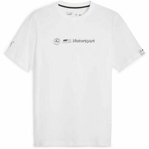 Puma BMW M MOTORSPORT LOGO TEE+ Tricou pentru bărbați, alb, mărime imagine