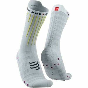 Compressport AERO SOCKS Șosete ciclism, alb, mărime imagine