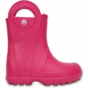 Crocs HANDLE IT RAIN BOOT KIDS Cizme de cauciuc copii, roz, mărime 24/25 imagine