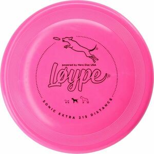 Løype SONIC XTRA 215 DISTANCE Frisbee pentru căței, roz, mărime imagine