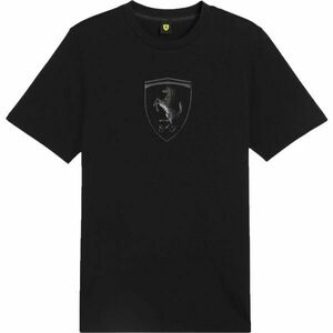 Puma FERRARI RACE TONAL BIG SHIELD TEE Tricou de bărbați, negru, mărime imagine