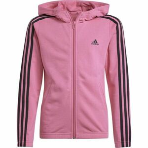 adidas ESSENTIALS 3-STRIPES FULLZIP HOODIE Hanorac fete, roz, mărime imagine