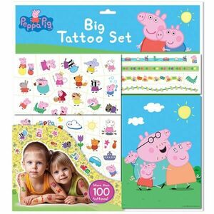 PRASÁTKO PEPPA BIG TATTOO SET Set mare cu tatuaje, mix, mărime imagine