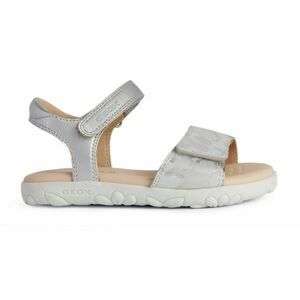 Geox J SANDAL HAITI GIRL Sandale pentru fete, argintiu, mărime imagine