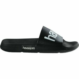 HAVAIANAS SLIDE CLASSIC LOGO MANIA Șlapi unisex, negru, mărime 41/42 imagine