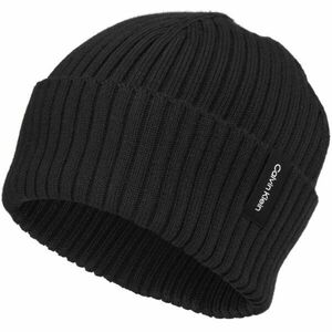 Calvin Klein RIB KNIT FOLDED BEANIE Căciulă unisex, negru, mărime imagine